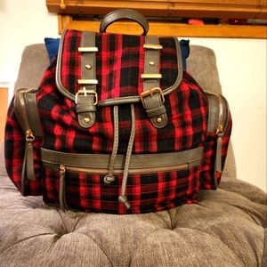Plaid Red/Navy Blue Backpack ❤️💙🎒